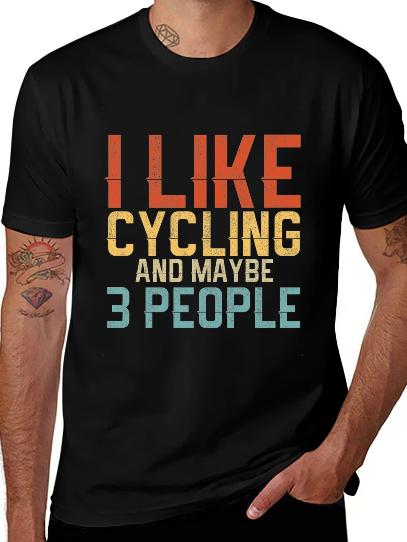 I Like Cycling T-Shirt - Funny Cyclist Tee