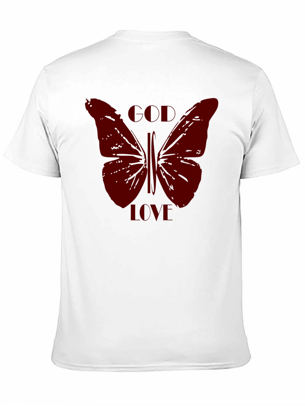Butterfly Graphic Print Mens Black T-Shirt