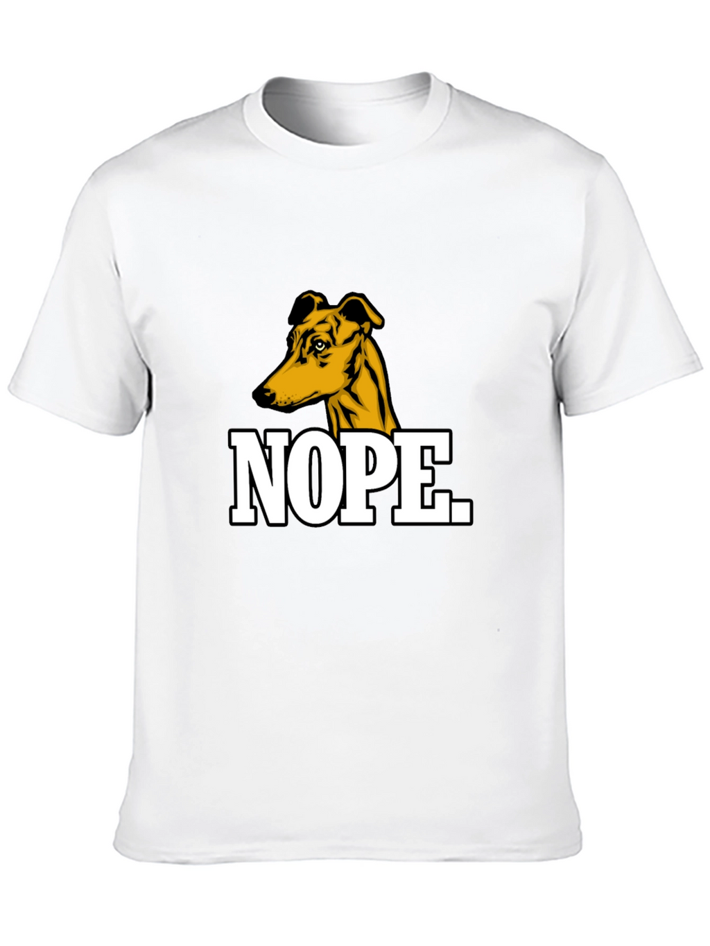 Nope Dog Graphic T-Shirt - Mens Black Tee