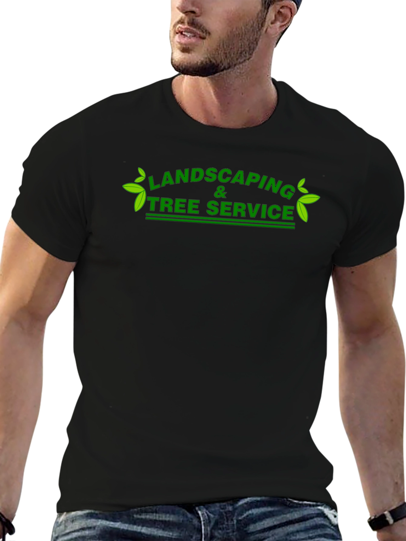 Landscaping Tree Service T-Shirt - Black
