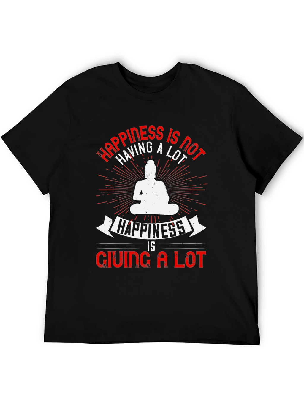 Happiness Buddha Graphic T-Shirt