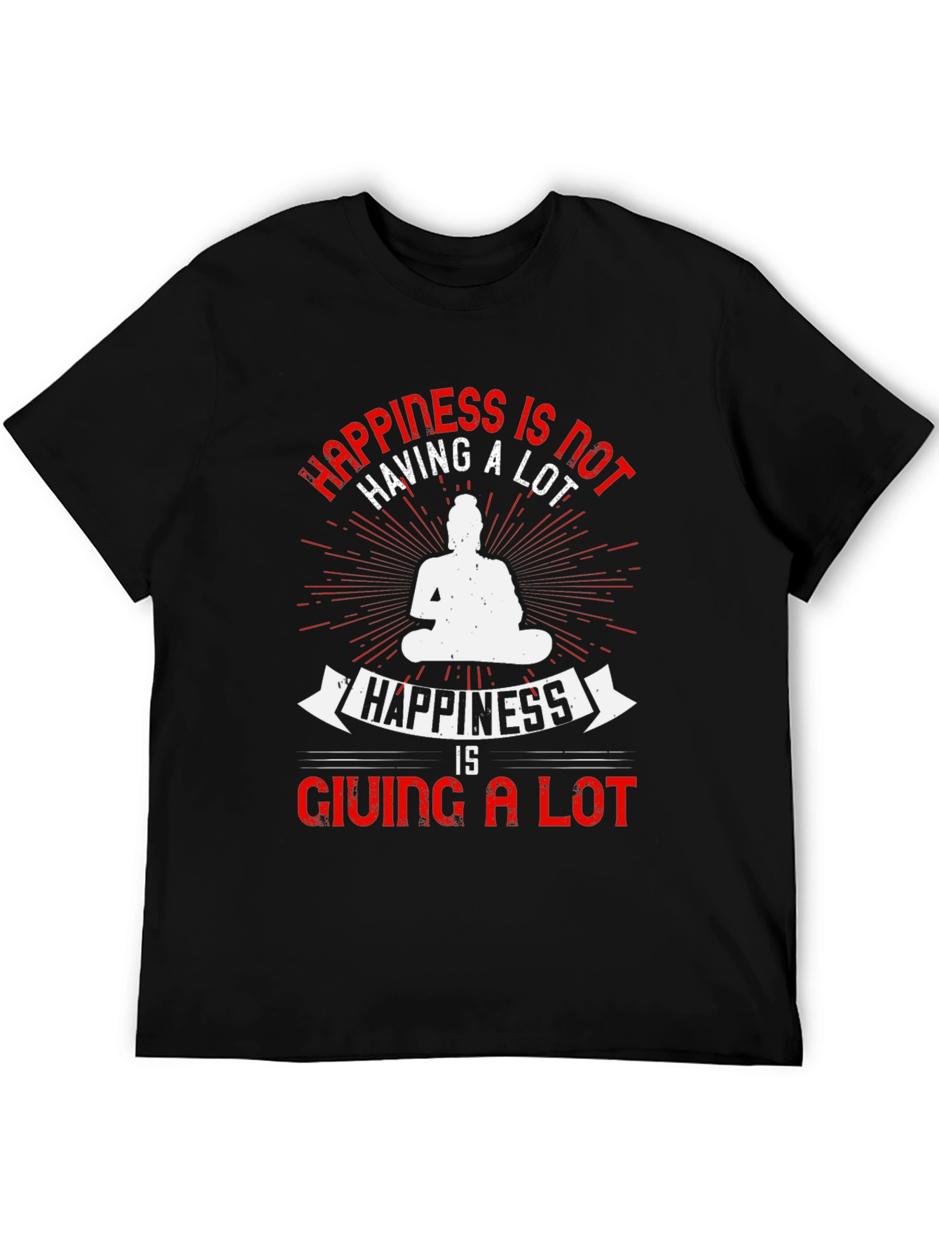 Happiness Buddha Graphic T-Shirt