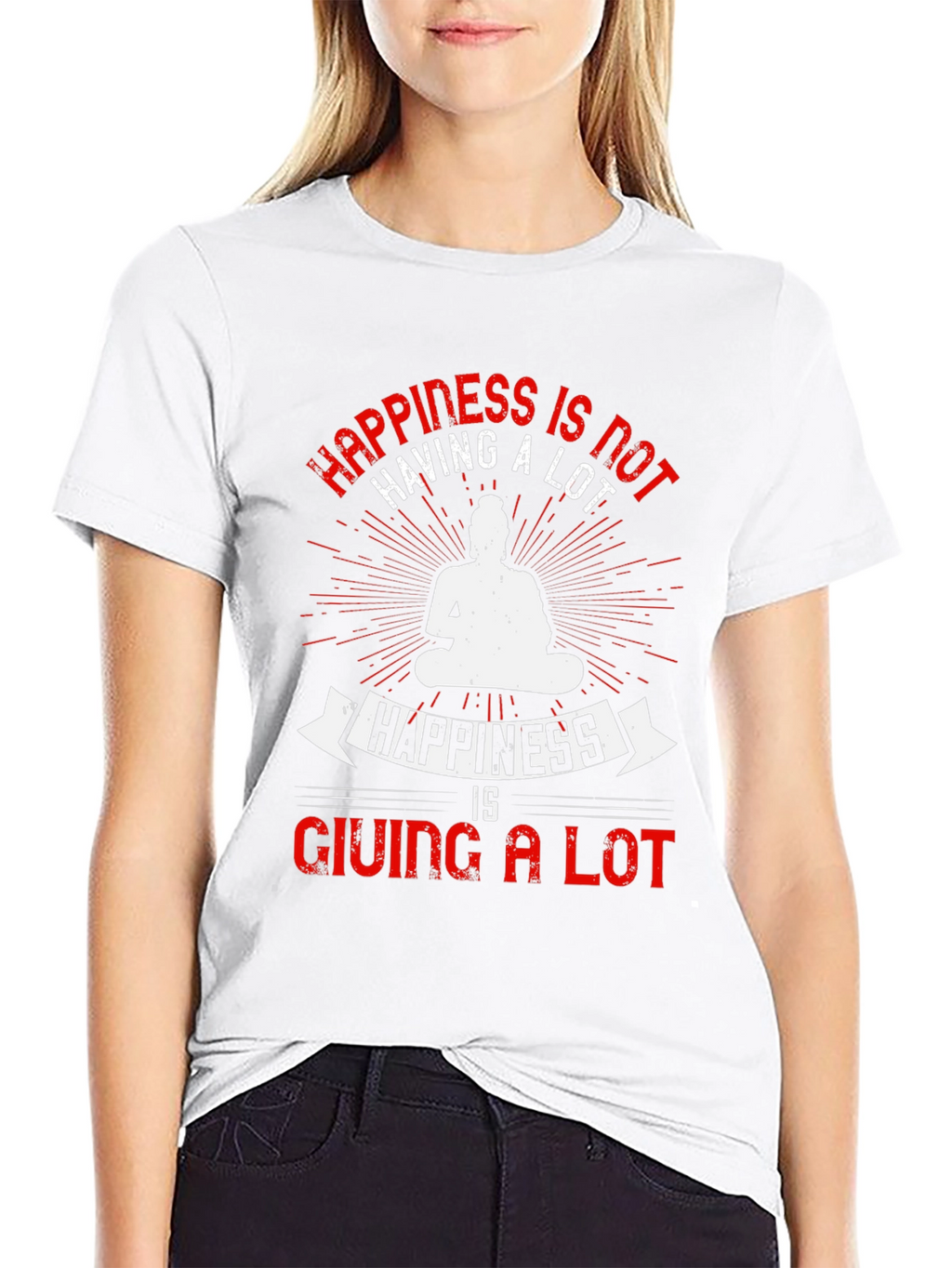 Happiness Buddha Graphic T-Shirt