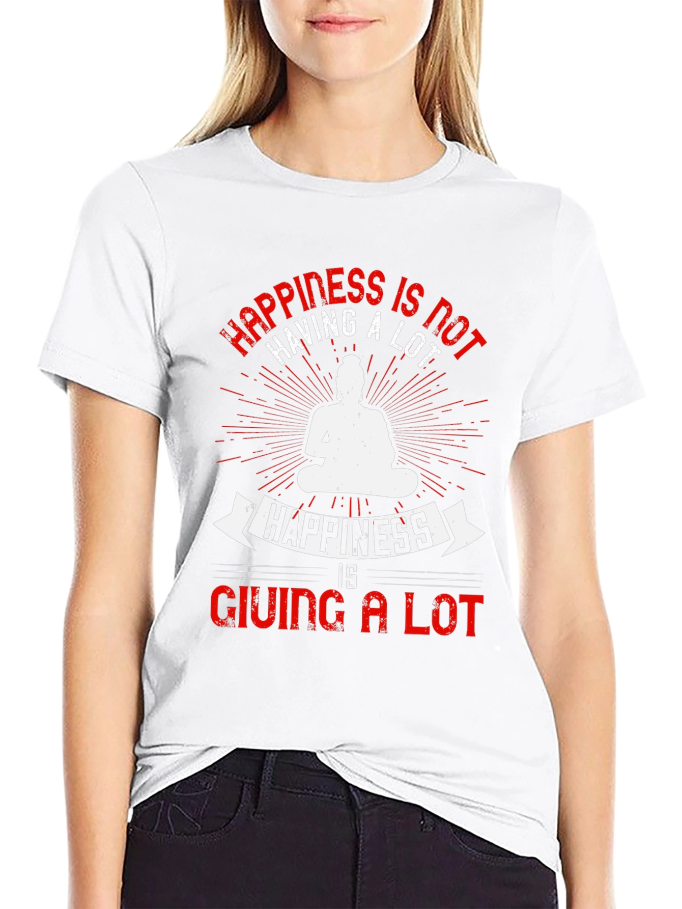 Happiness Buddha Graphic T-Shirt