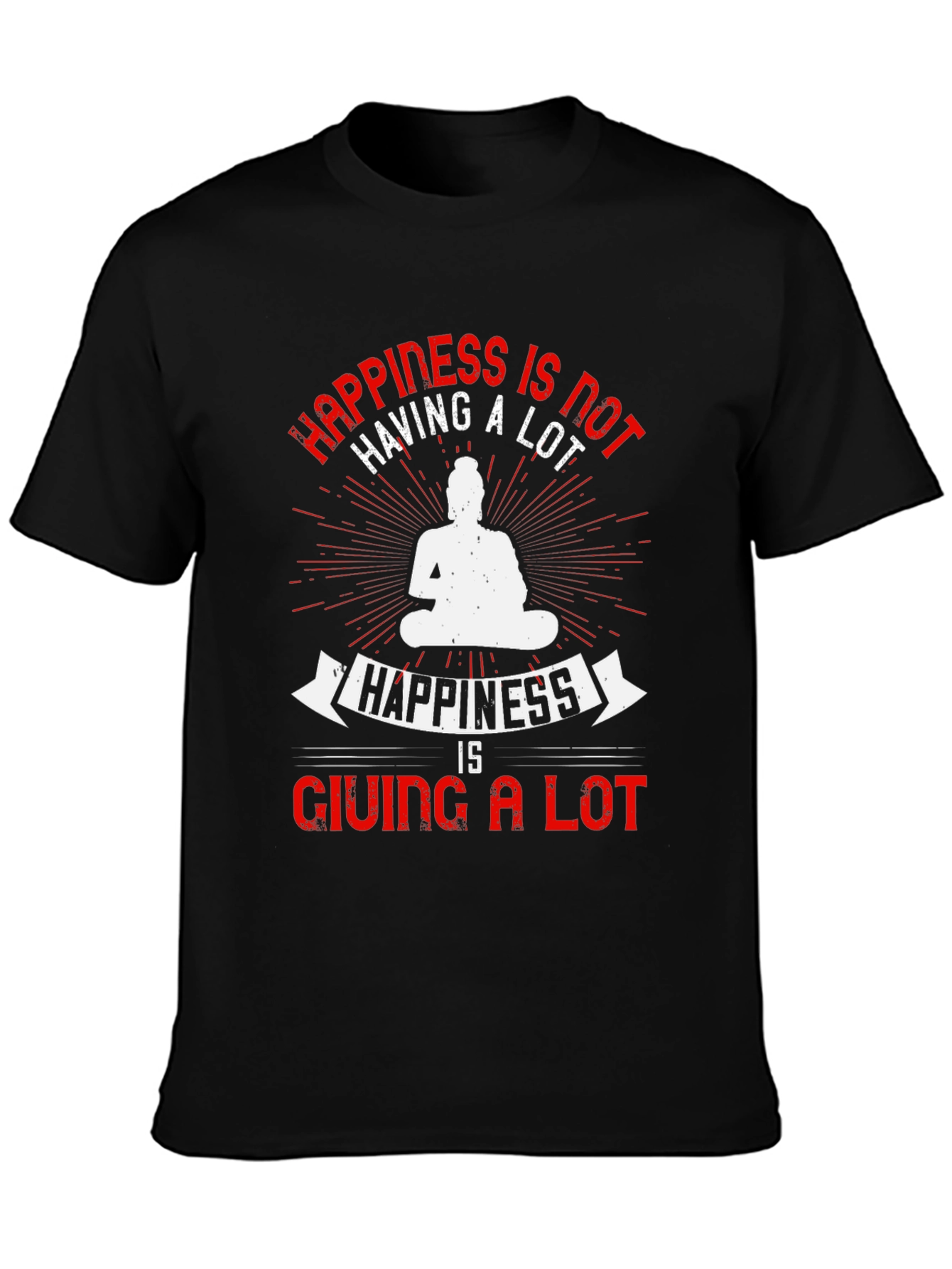 Happiness Buddha Graphic T-Shirt