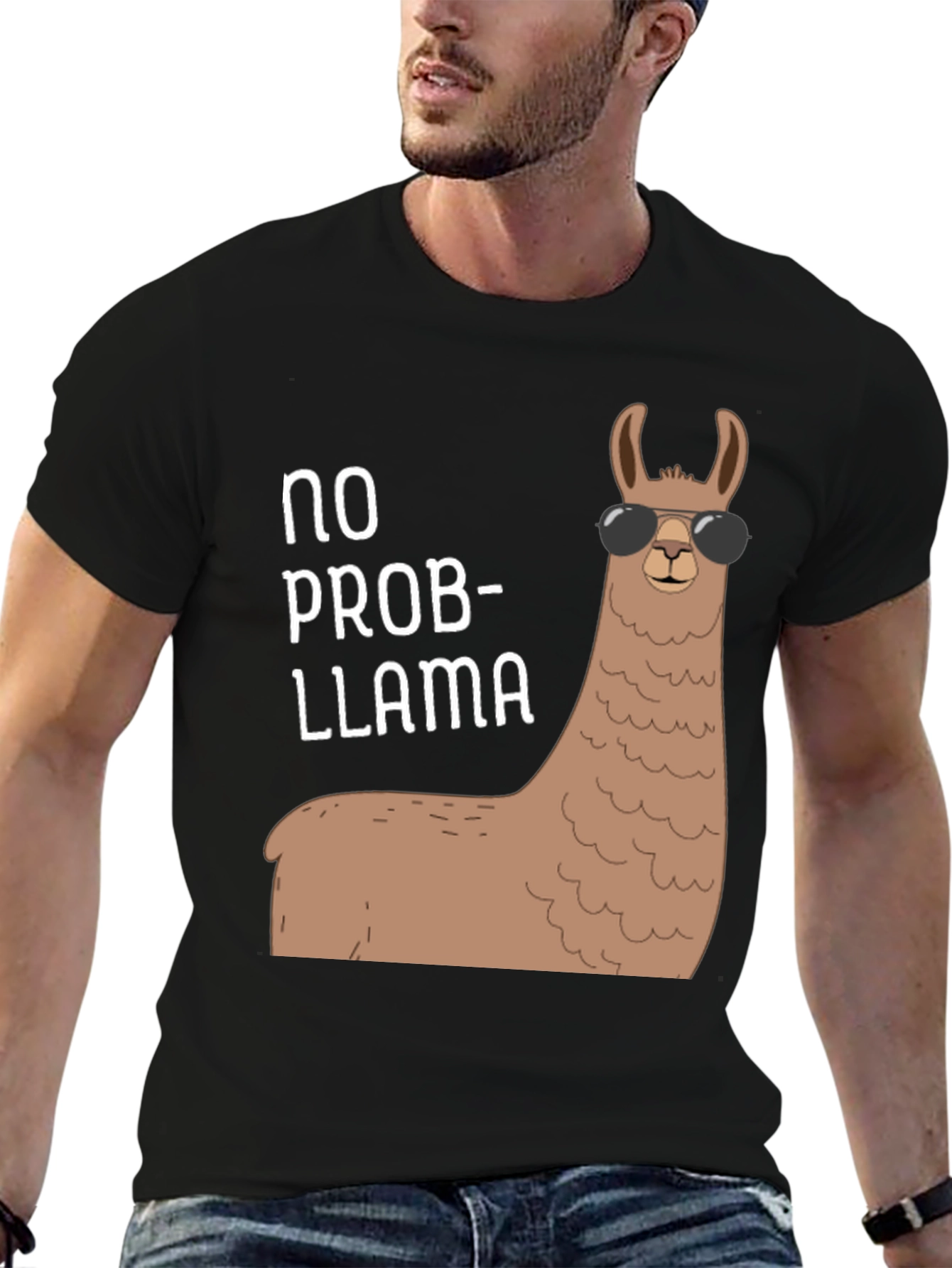 No Prob-llama T-Shirt: Cool Llama with Shades!