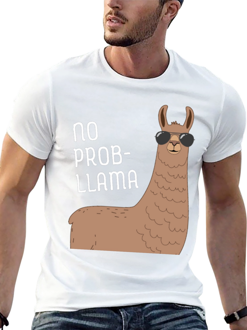 No Prob-llama T-Shirt: Cool Llama with Shades!