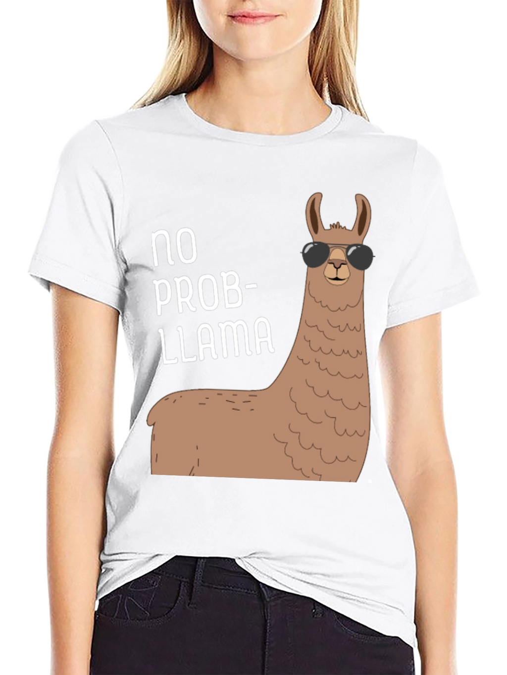 No Prob-llama T-Shirt: Cool Llama with Shades!