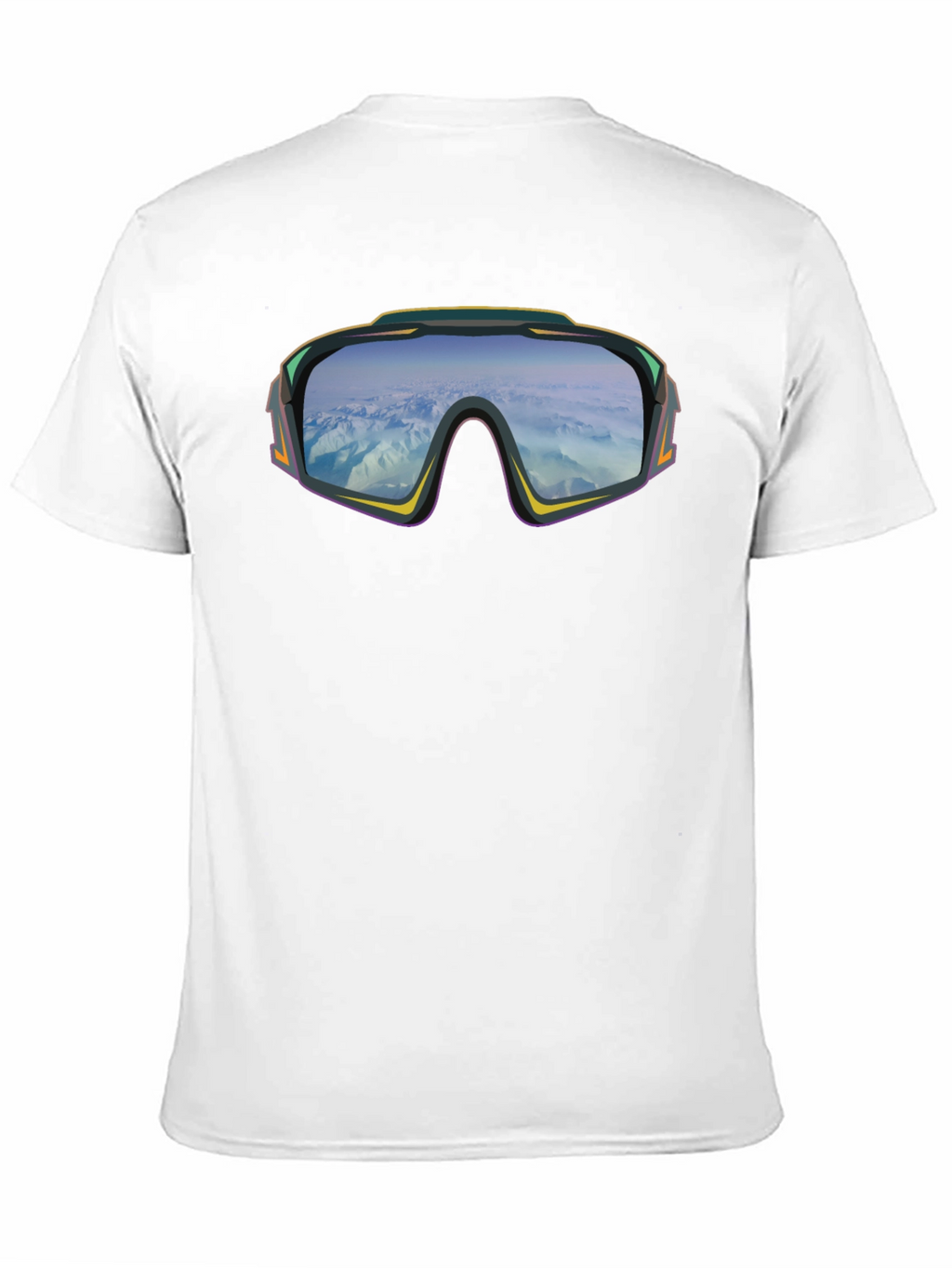 Retro Ski Goggles Graphic T-Shirt - Black