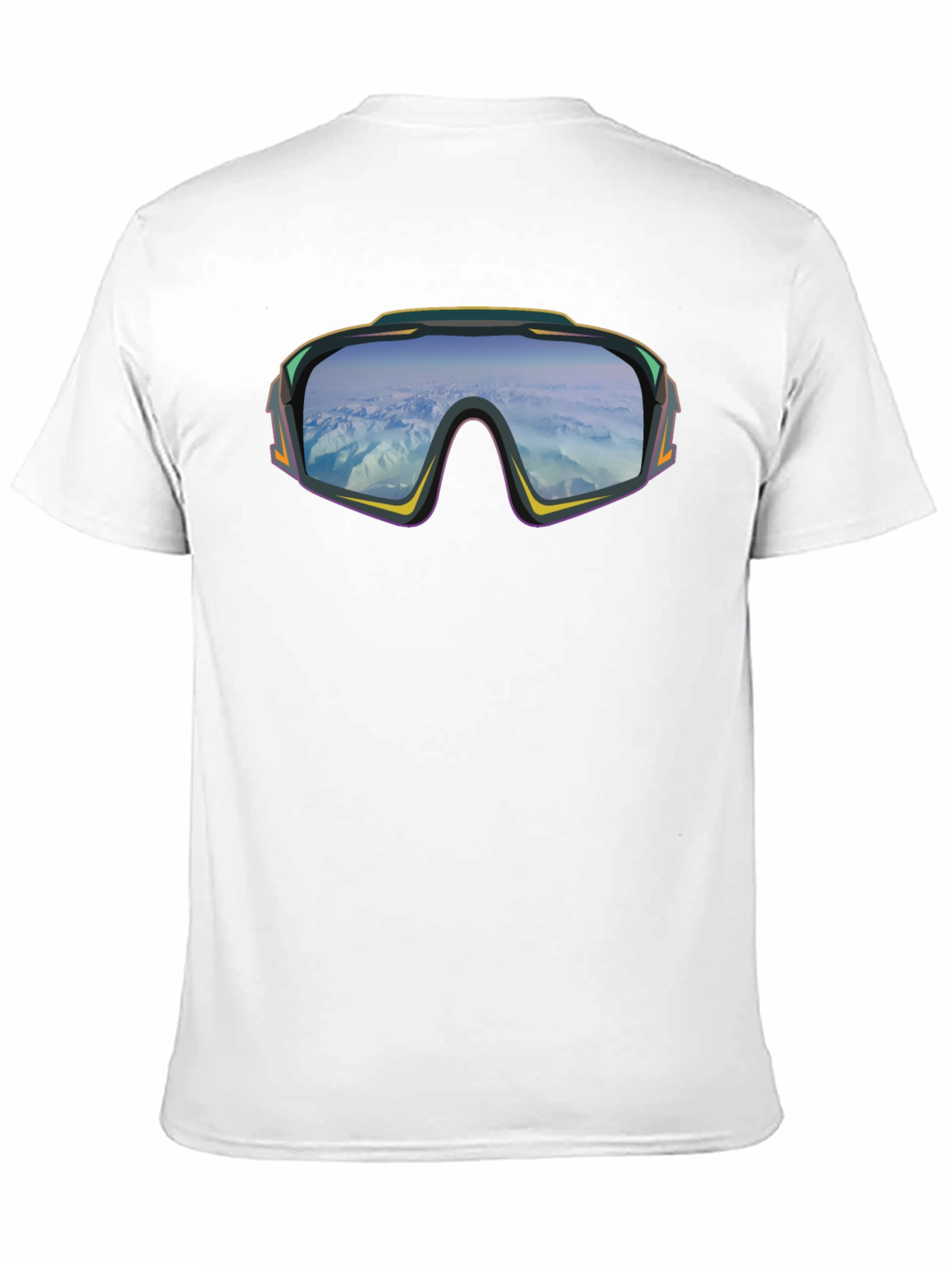 Retro Ski Goggles Graphic T-Shirt - Black