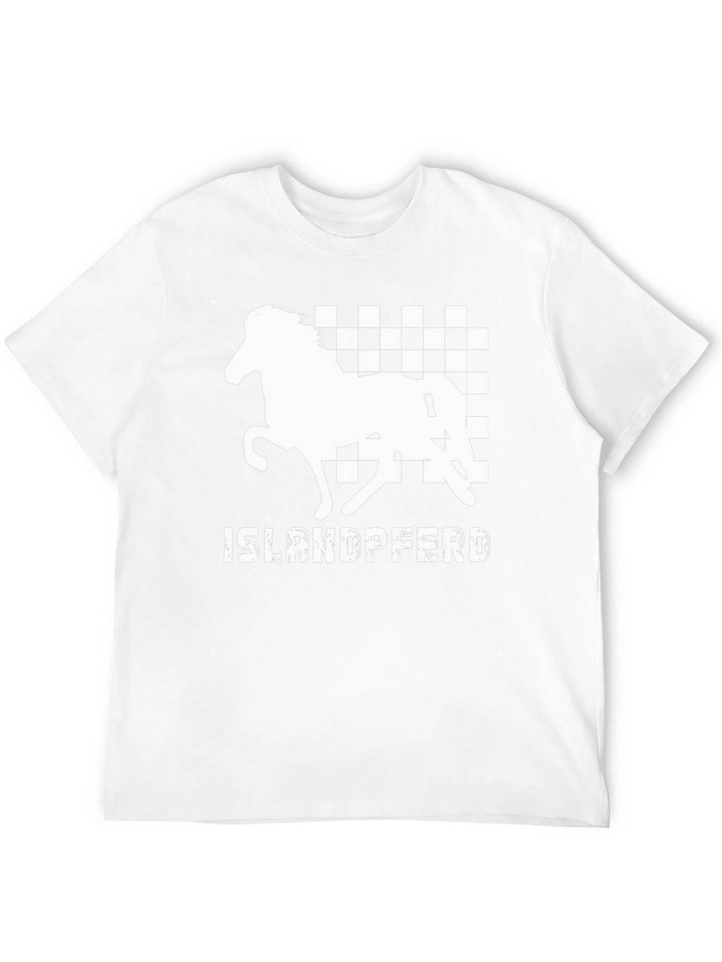 Icelandic Horse Checkered T-Shirt