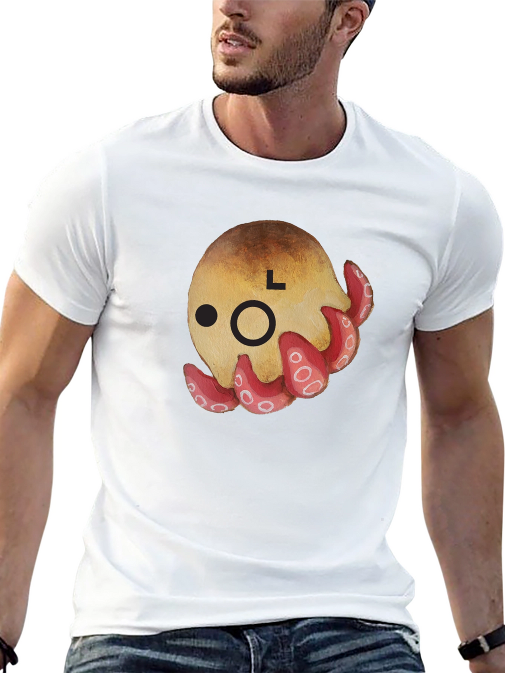 Cute Octopus Graphic T-Shirt - Unisex Black Tee