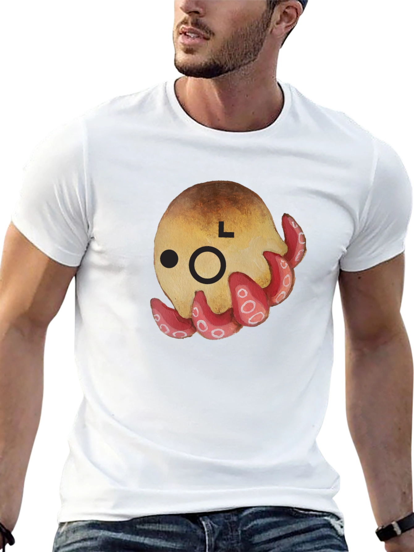 Cute Octopus Graphic T-Shirt - Unisex Black Tee