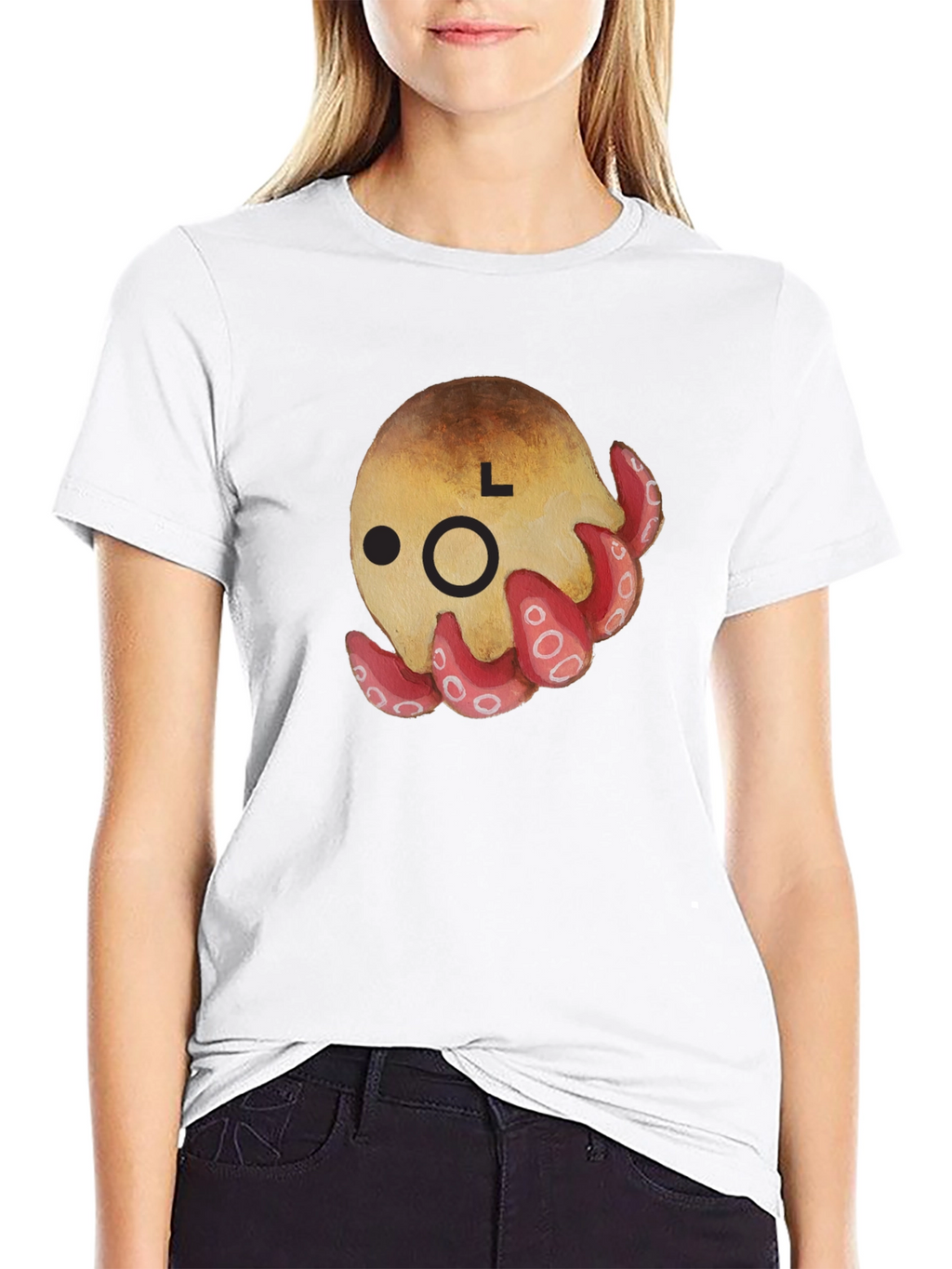 Cute Octopus Graphic T-Shirt - Unisex Black Tee