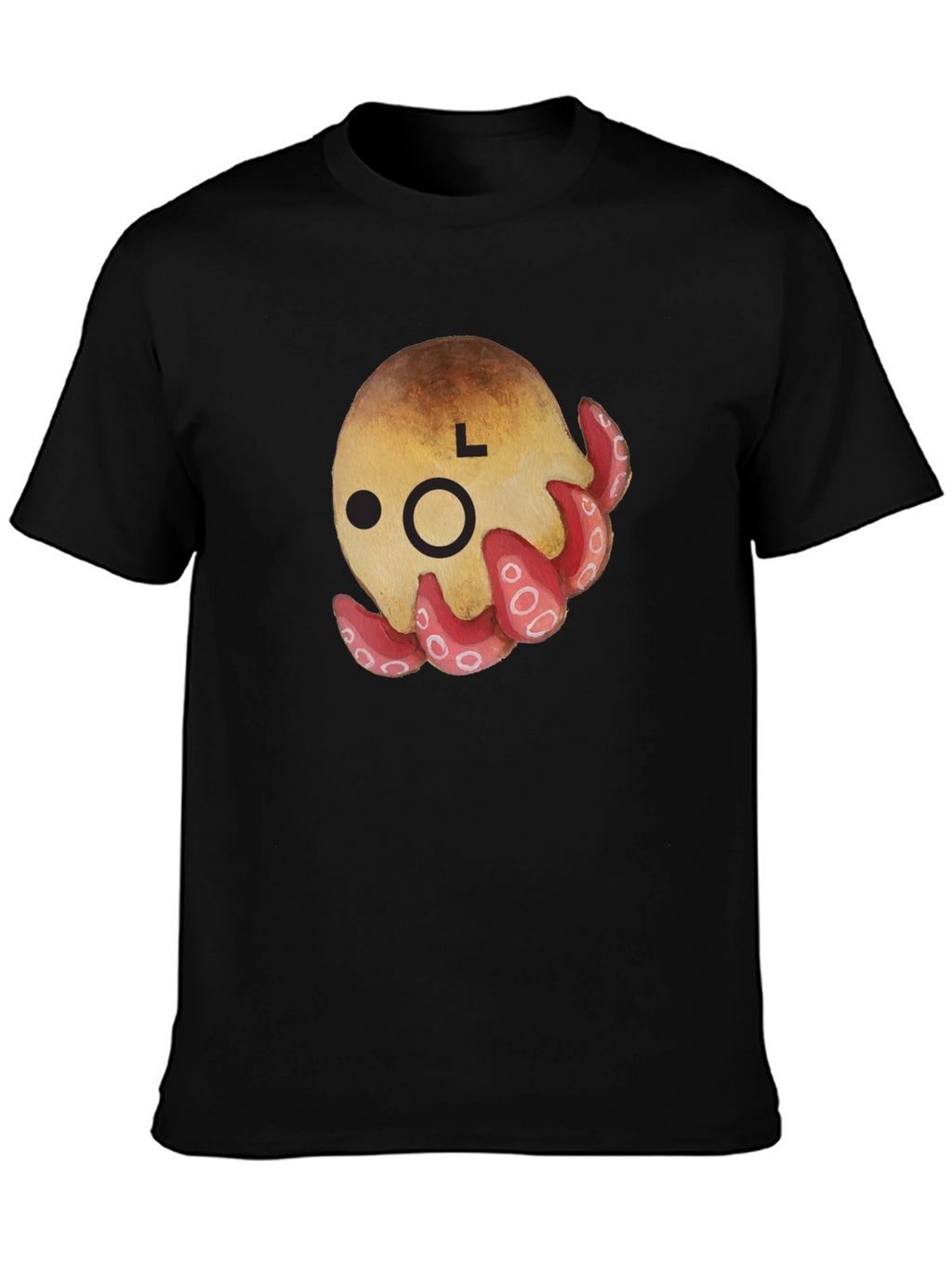 Cute Octopus Graphic T-Shirt - Unisex Black Tee