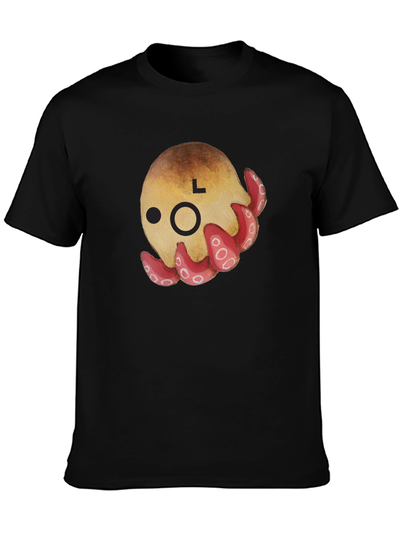 Cute Octopus Graphic T-Shirt - Unisex Black Tee