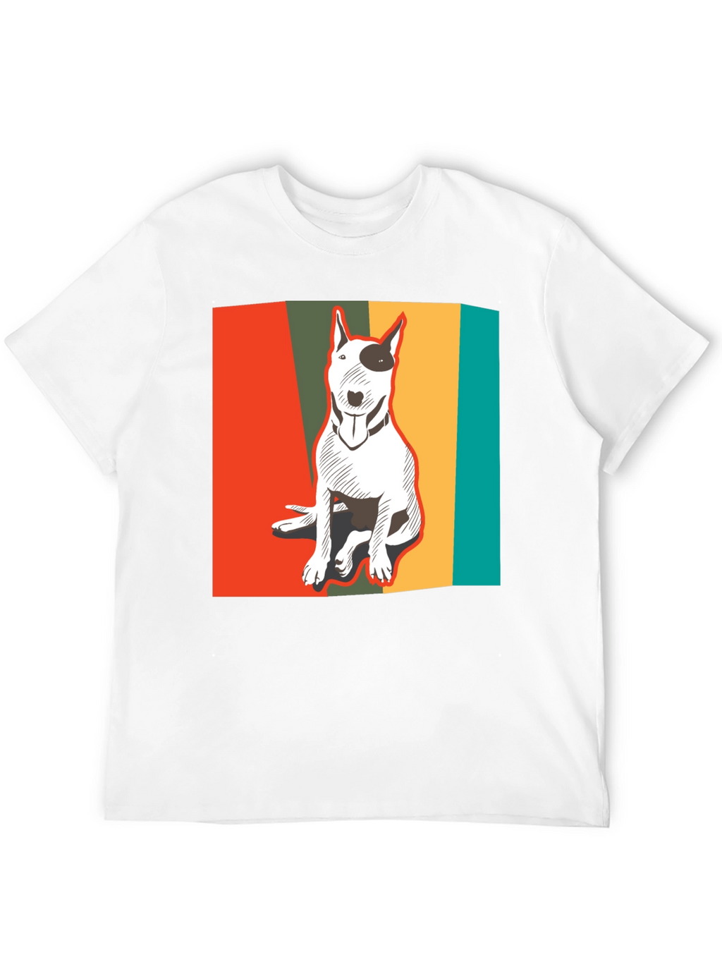 Retro Bull Terrier T-Shirt - Cool Dog Lover Tee
