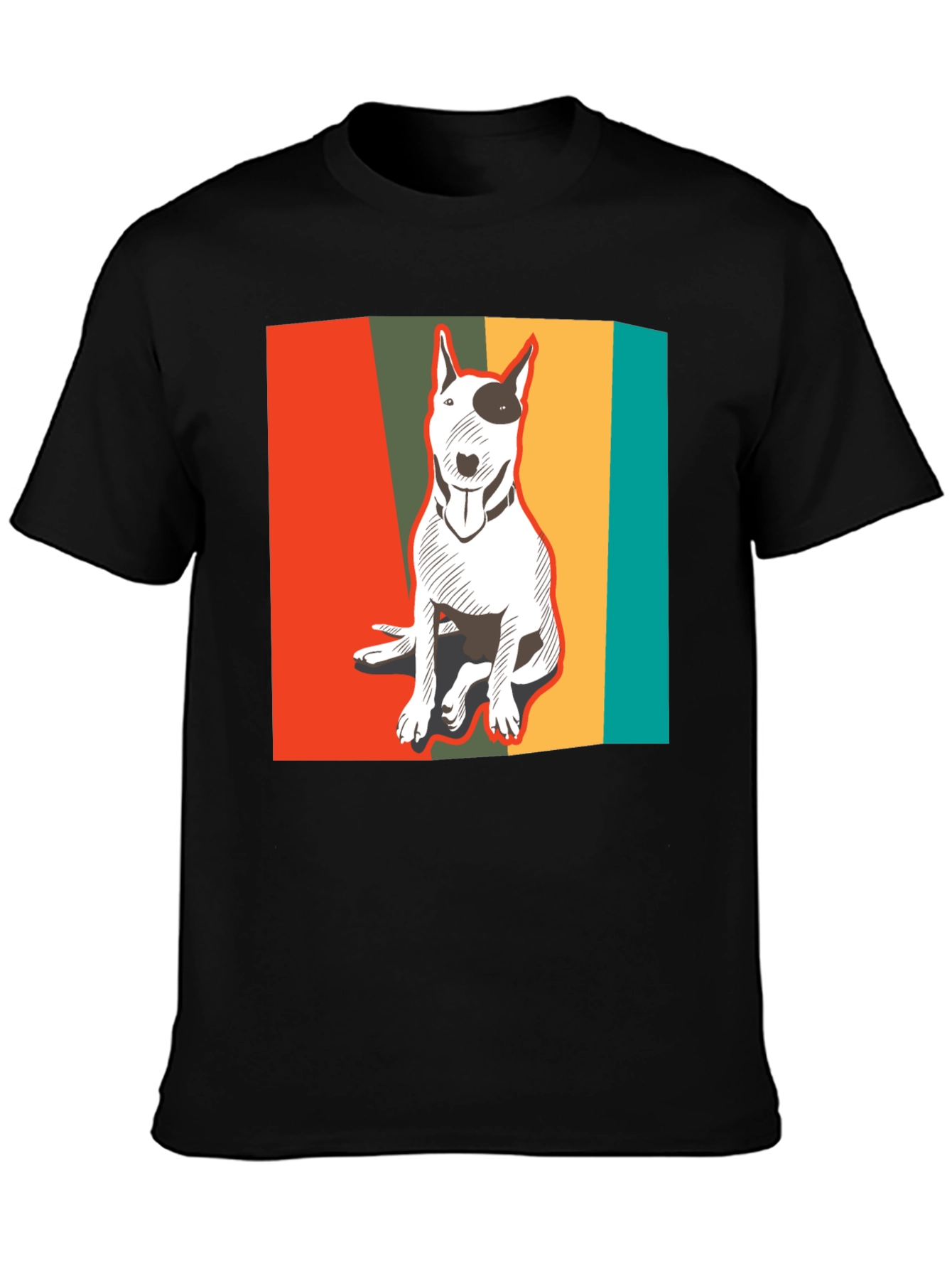 Retro Bull Terrier T-Shirt - Cool Dog Lover Tee