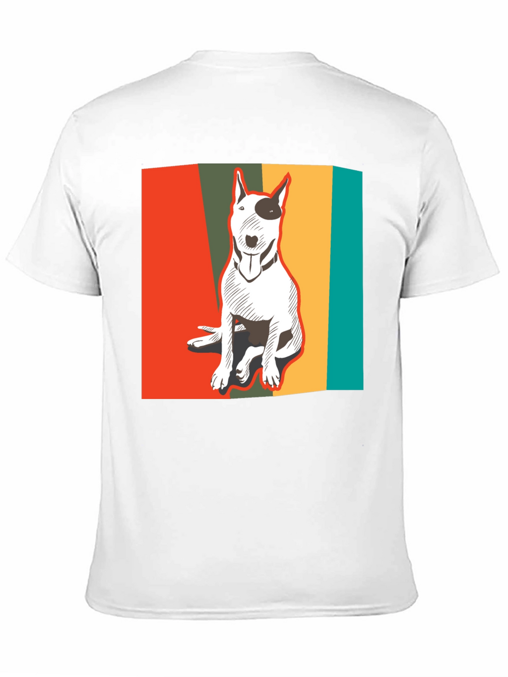 Retro Bull Terrier T-Shirt - Cool Dog Lover Tee