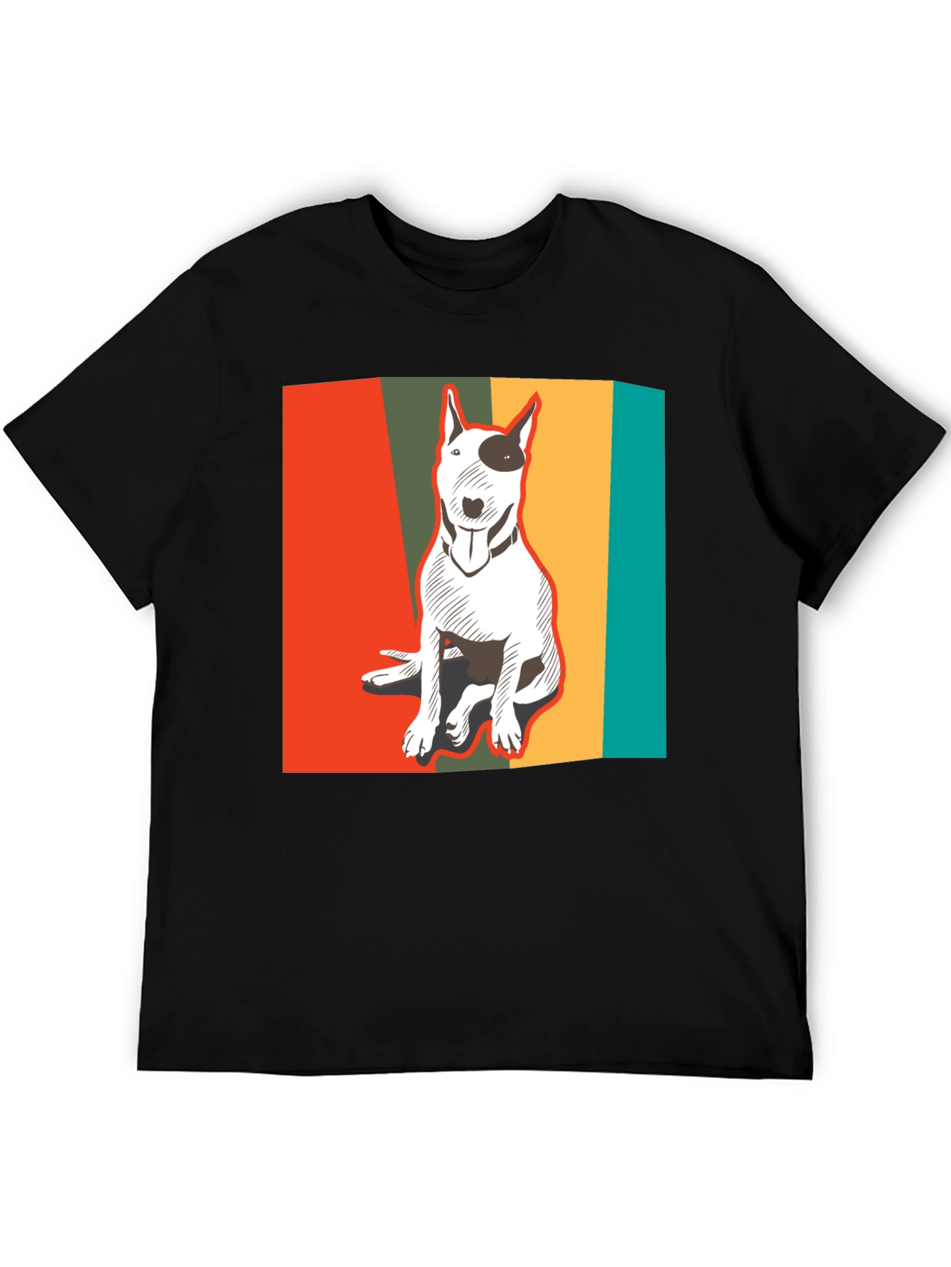 Retro Bull Terrier T-Shirt - Cool Dog Lover Tee