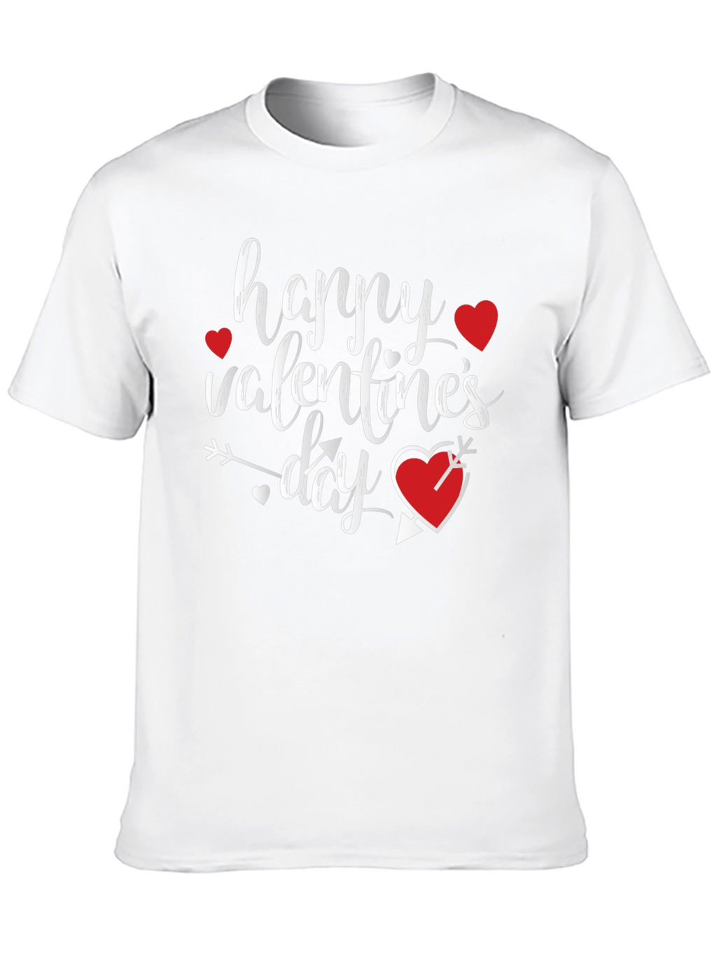 Happy Valentines Day Graphic T-Shirt - Black