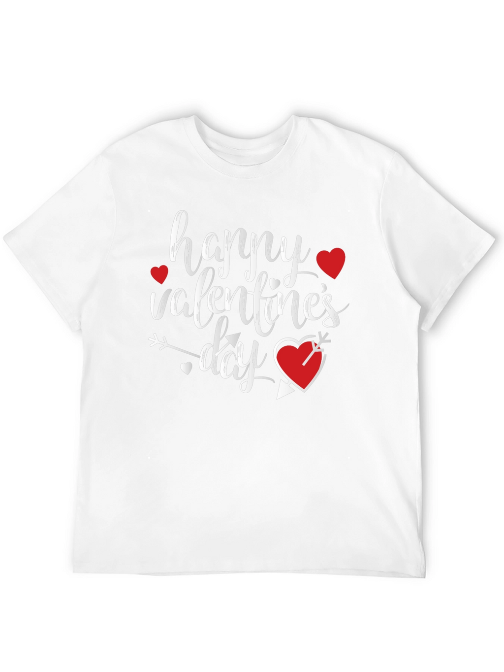 Happy Valentines Day Graphic T-Shirt - Black