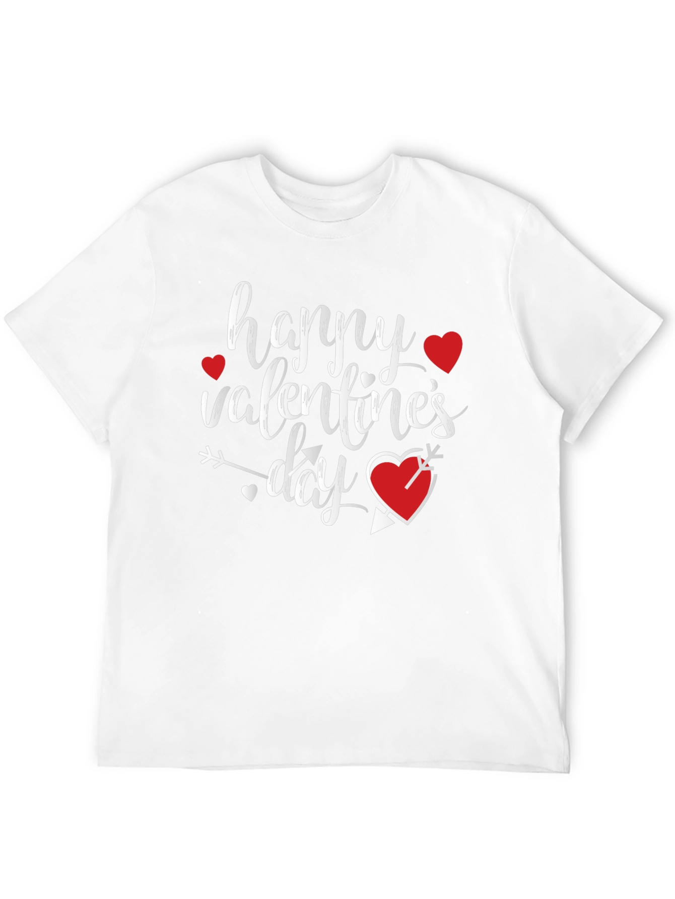 Happy Valentines Day Graphic T-Shirt - Black