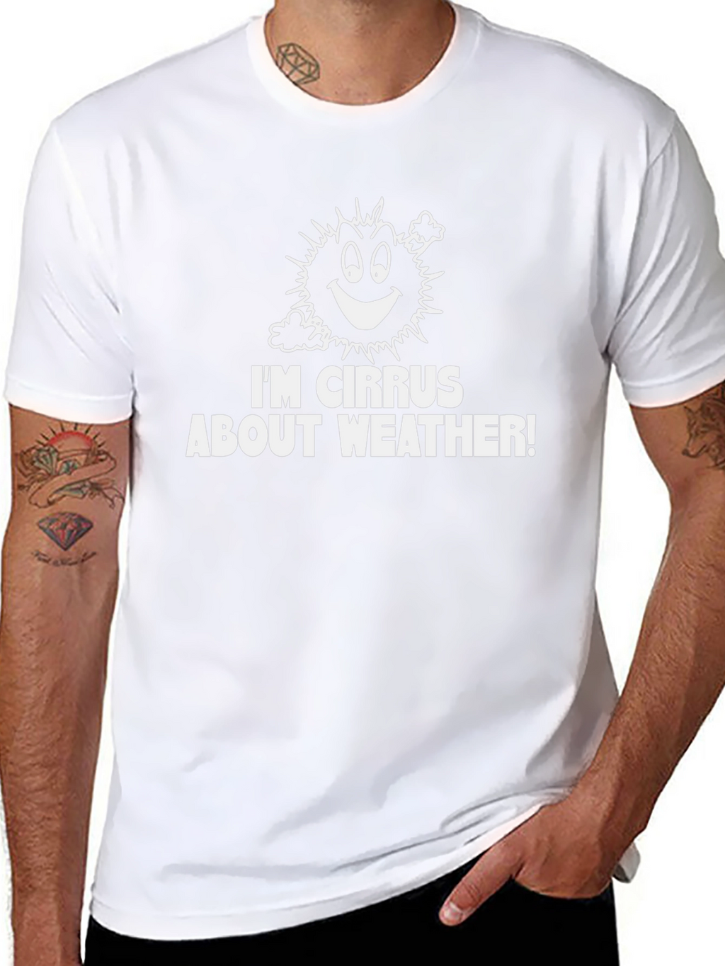 Funny Weather Pun T-Shirt - Im Cirrus About Weather!