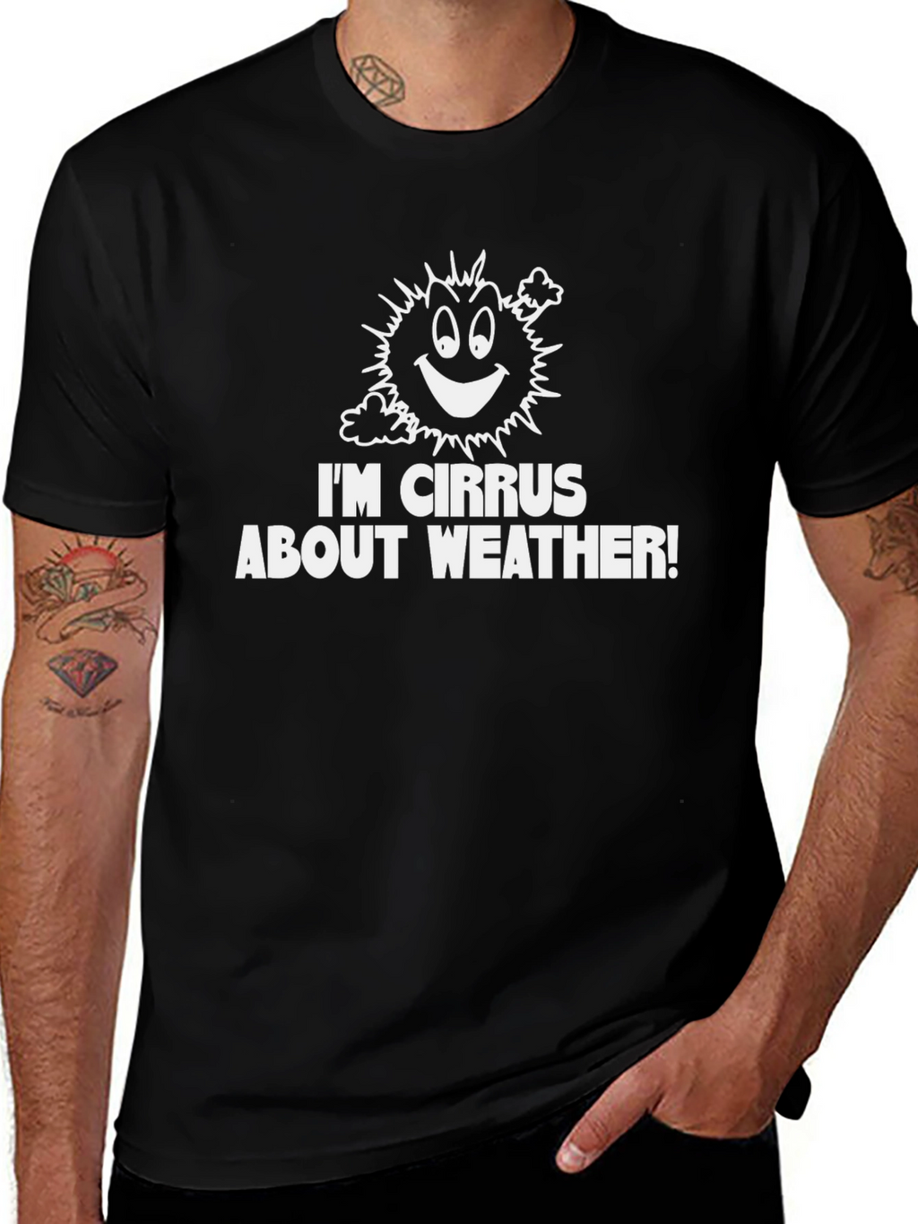 Funny Weather Pun T-Shirt - Im Cirrus About Weather!