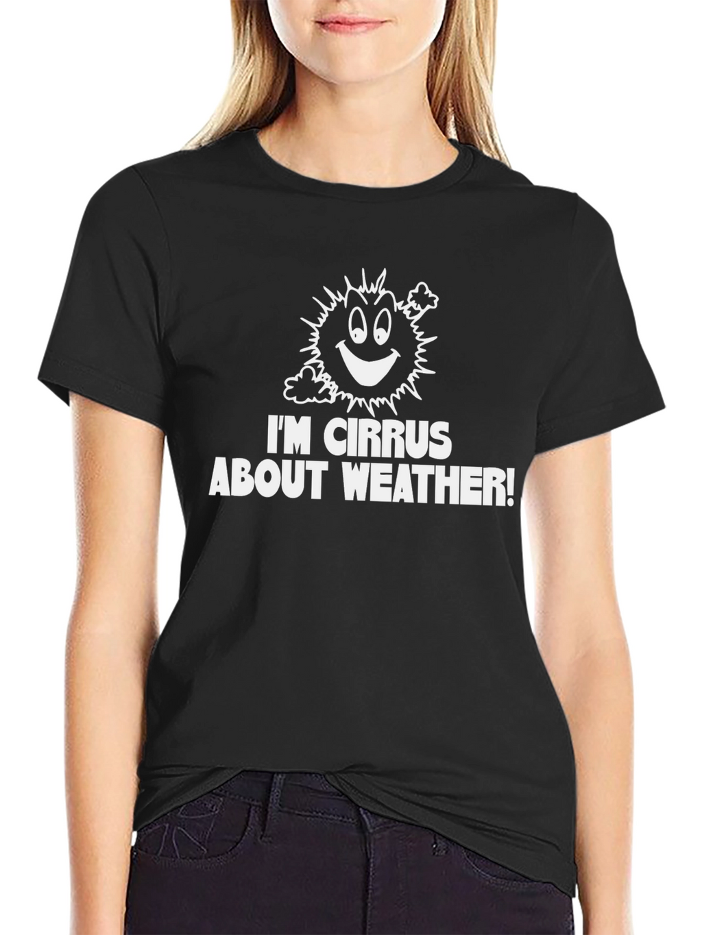 Funny Weather Pun T-Shirt - Im Cirrus About Weather!