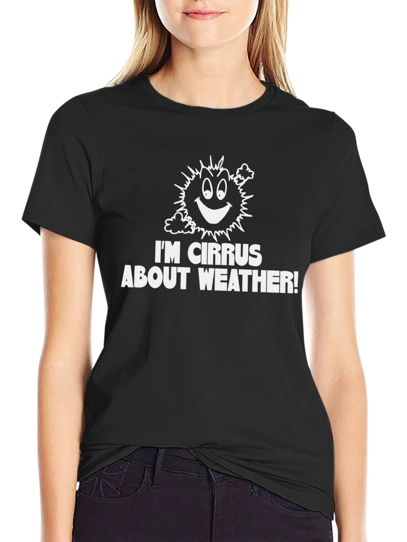 Funny Weather Pun T-Shirt - Im Cirrus About Weather!