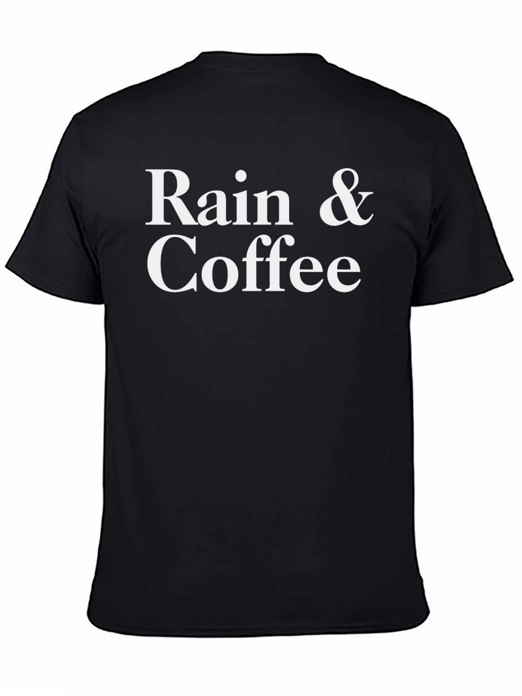 Rain & Coffee Black Graphic Tee