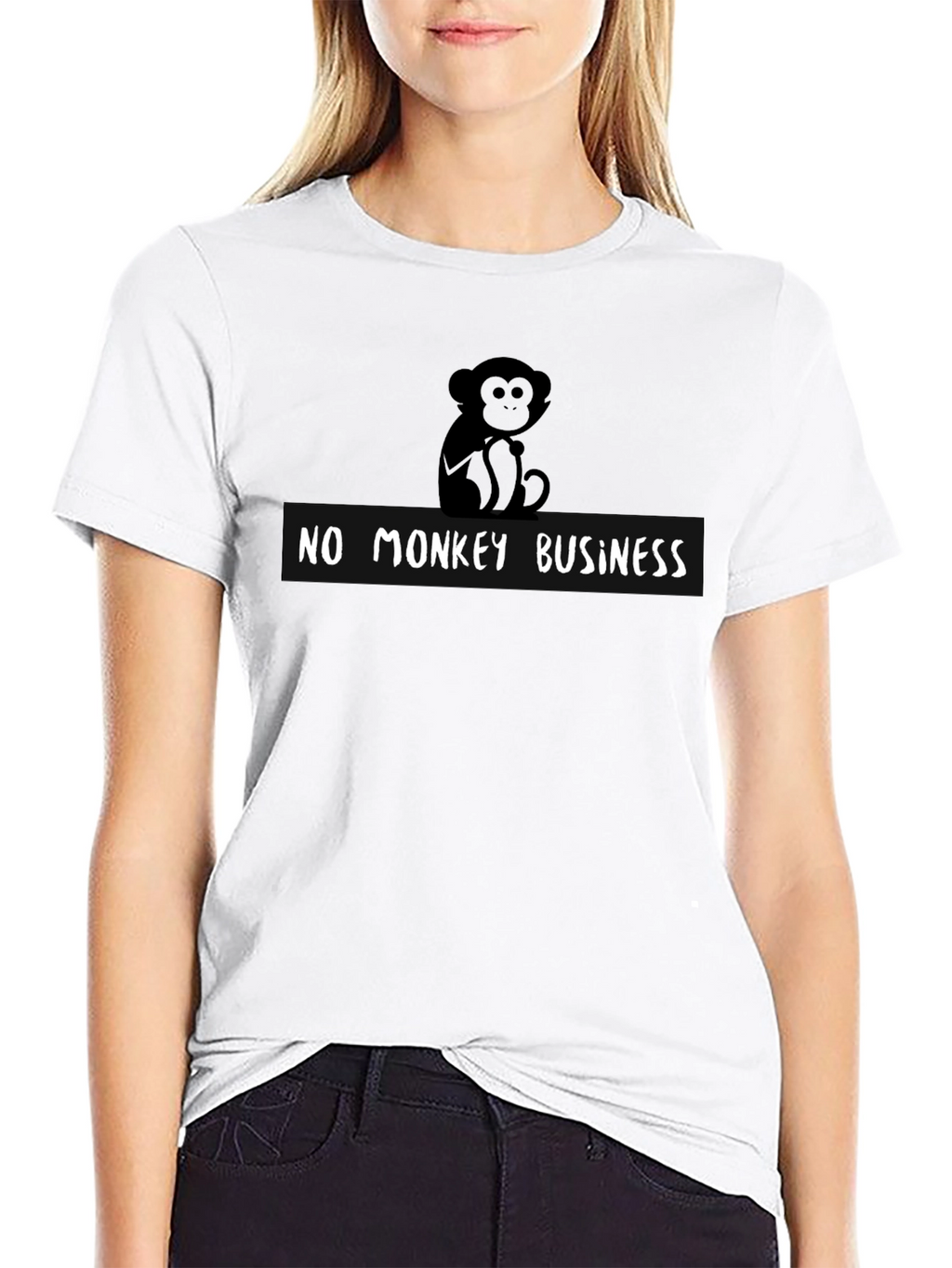 No Monkey Business Graphic Tee