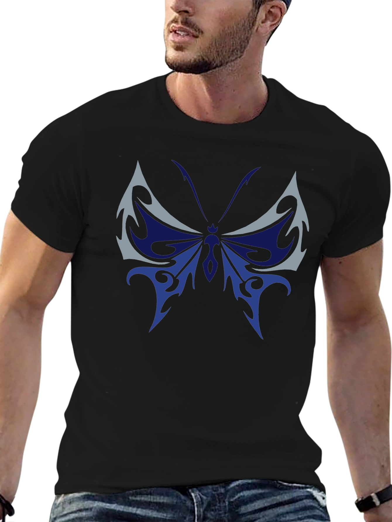 Butterfly Graphic Tee - Modern Design Soft Fabric