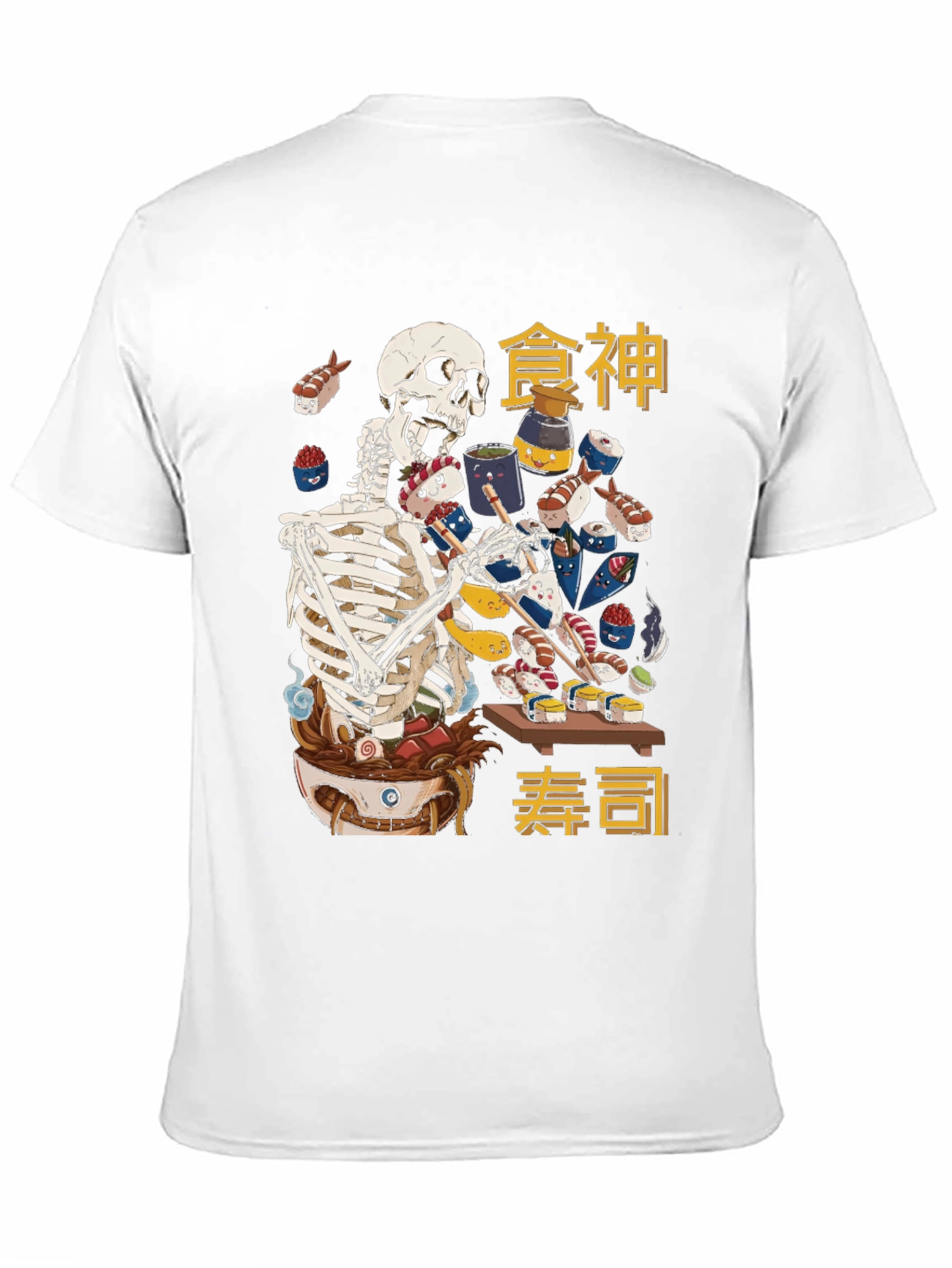 Sushi Skeleton T-Shirt: Ramen & Nigiri Feast