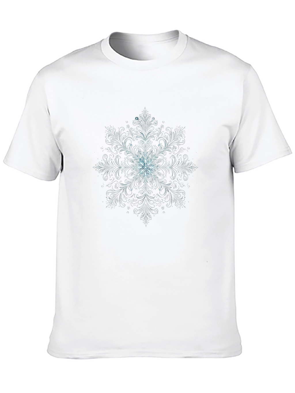 Snowflake Graphic Tee - Stylish Black T-Shirt