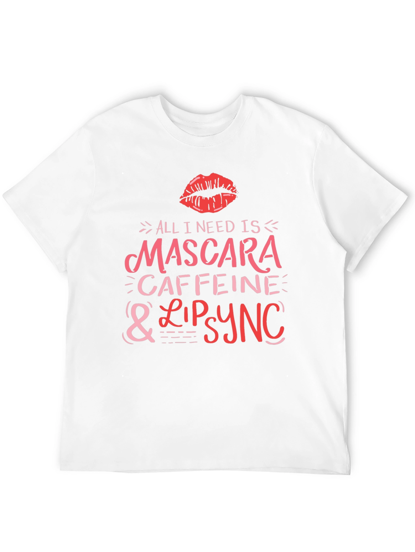 Mascara Caffeine Lipsync Black Graphic T-Shirt