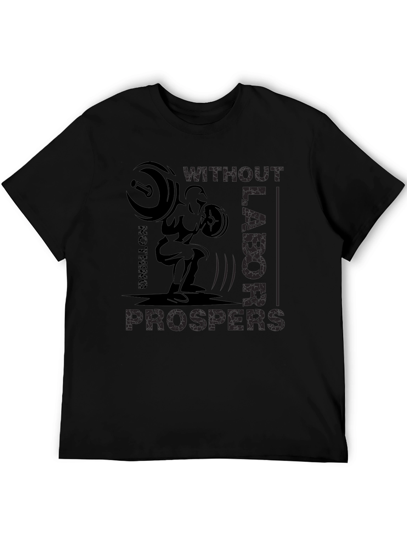 Workout Motivation T-Shirt - Without Labor Nothing Prospers