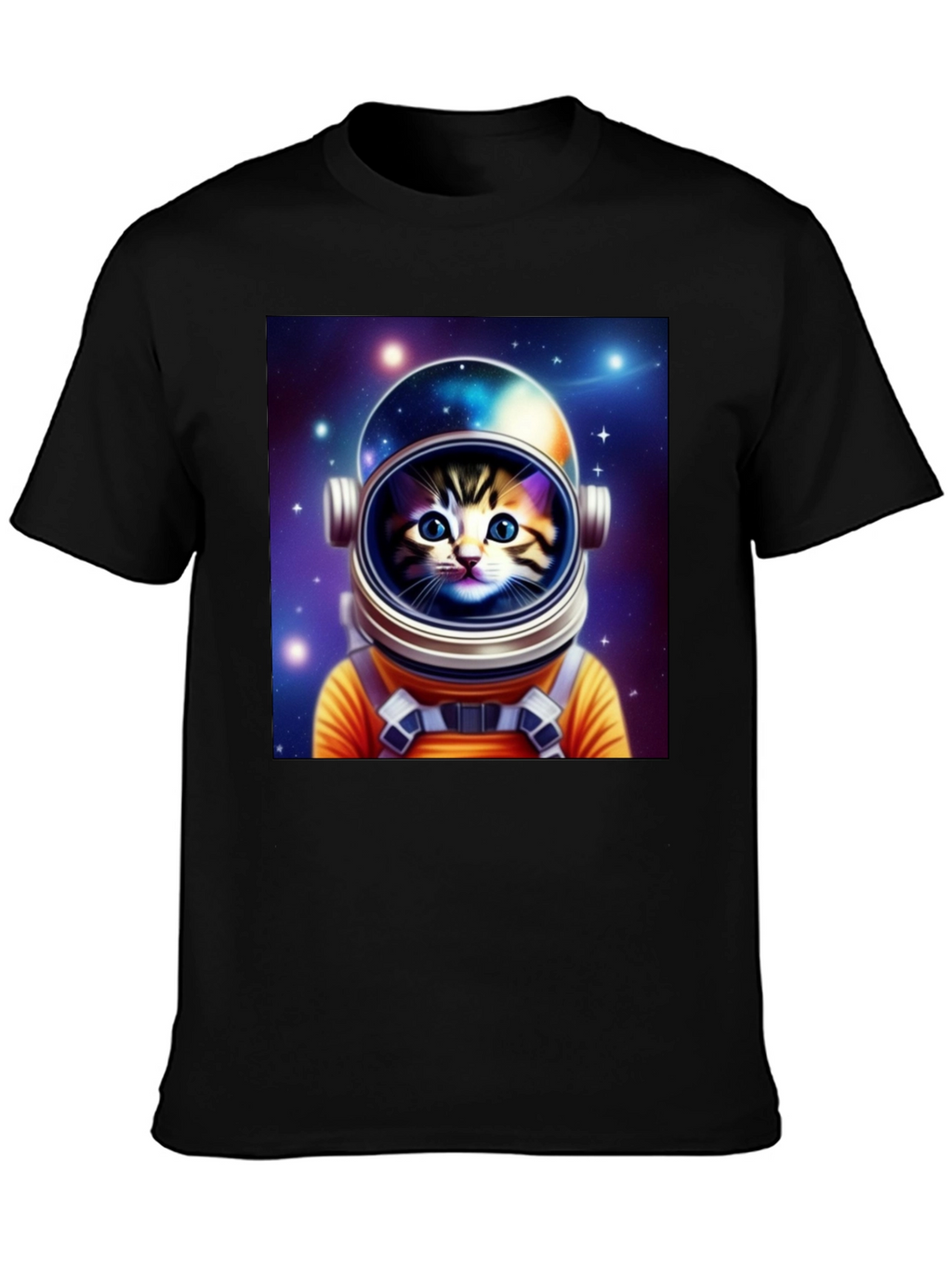 Astronaut Cat Graphic Tee - Space Kitten T-Shirt