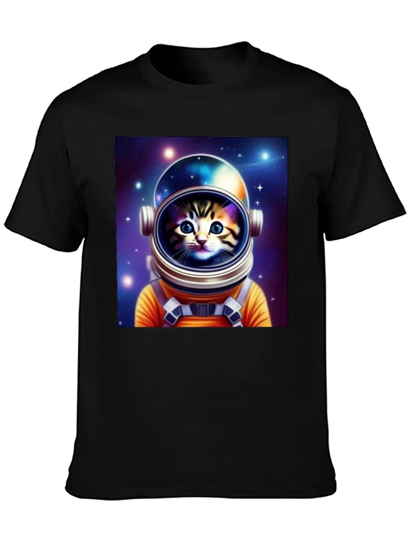 Astronaut Cat Graphic Tee - Space Kitten T-Shirt