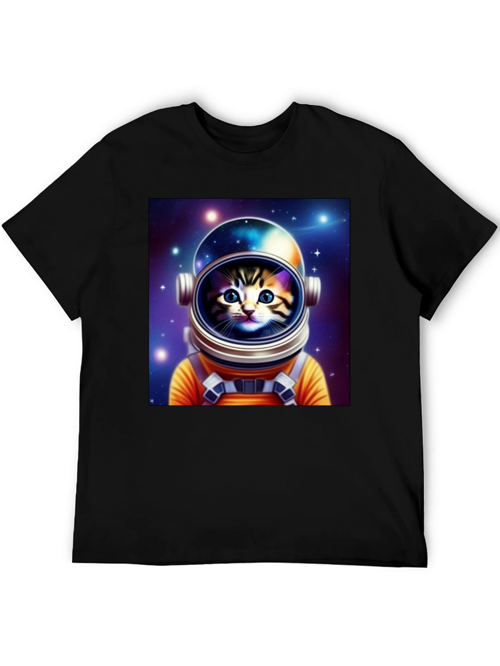 Astronaut Cat Graphic Tee - Space Kitten T-Shirt