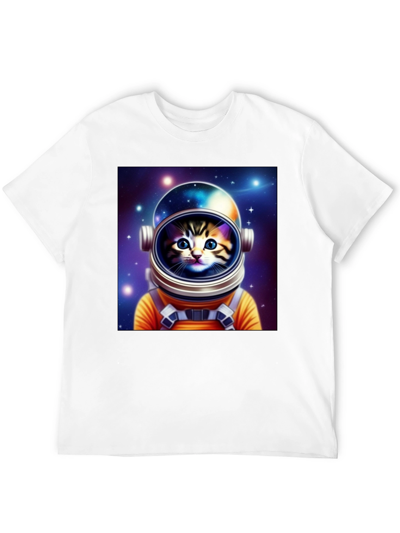 Astronaut Cat Graphic Tee - Space Kitten T-Shirt