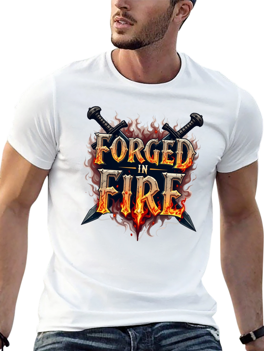 Forged in Fire Graphic Black T-Shirt