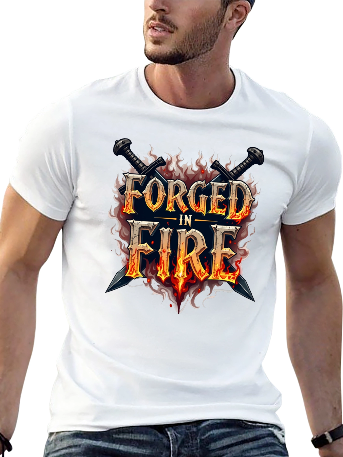 Forged in Fire Graphic Black T-Shirt