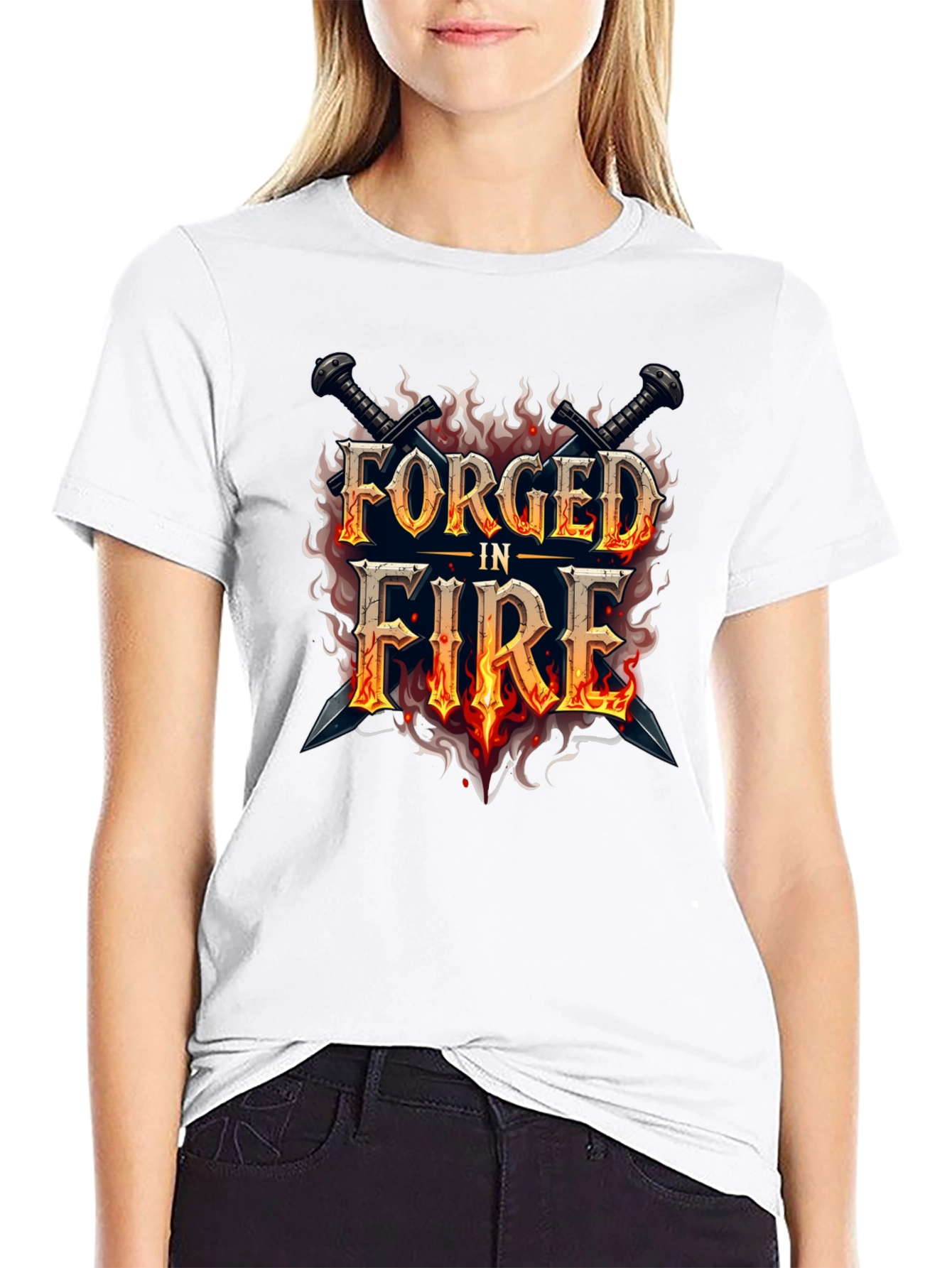 Forged in Fire Graphic Black T-Shirt