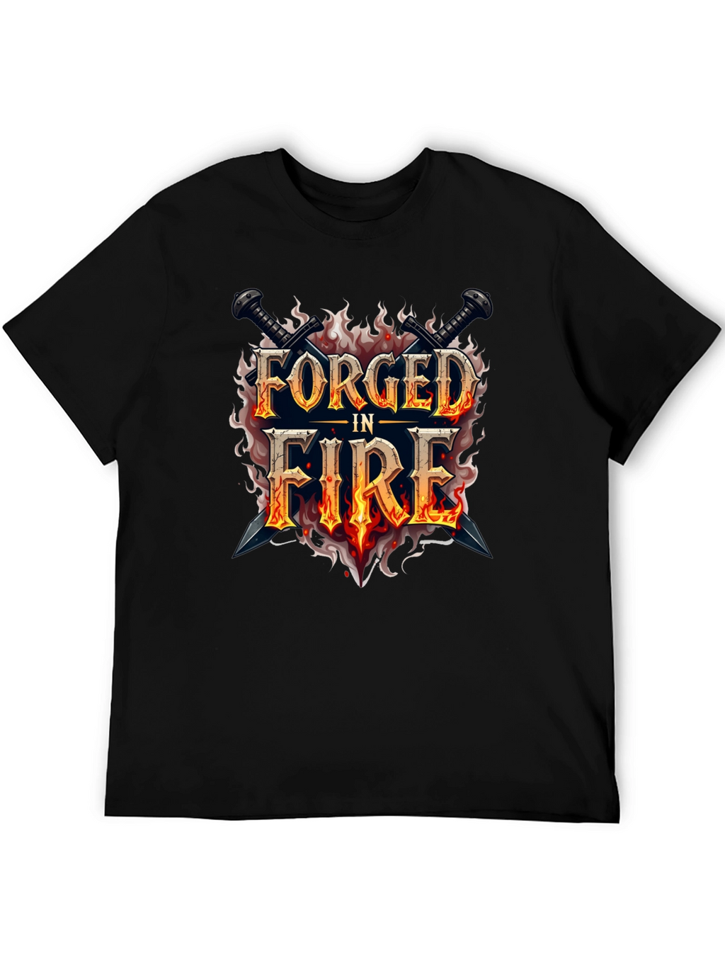 Forged in Fire Graphic Black T-Shirt