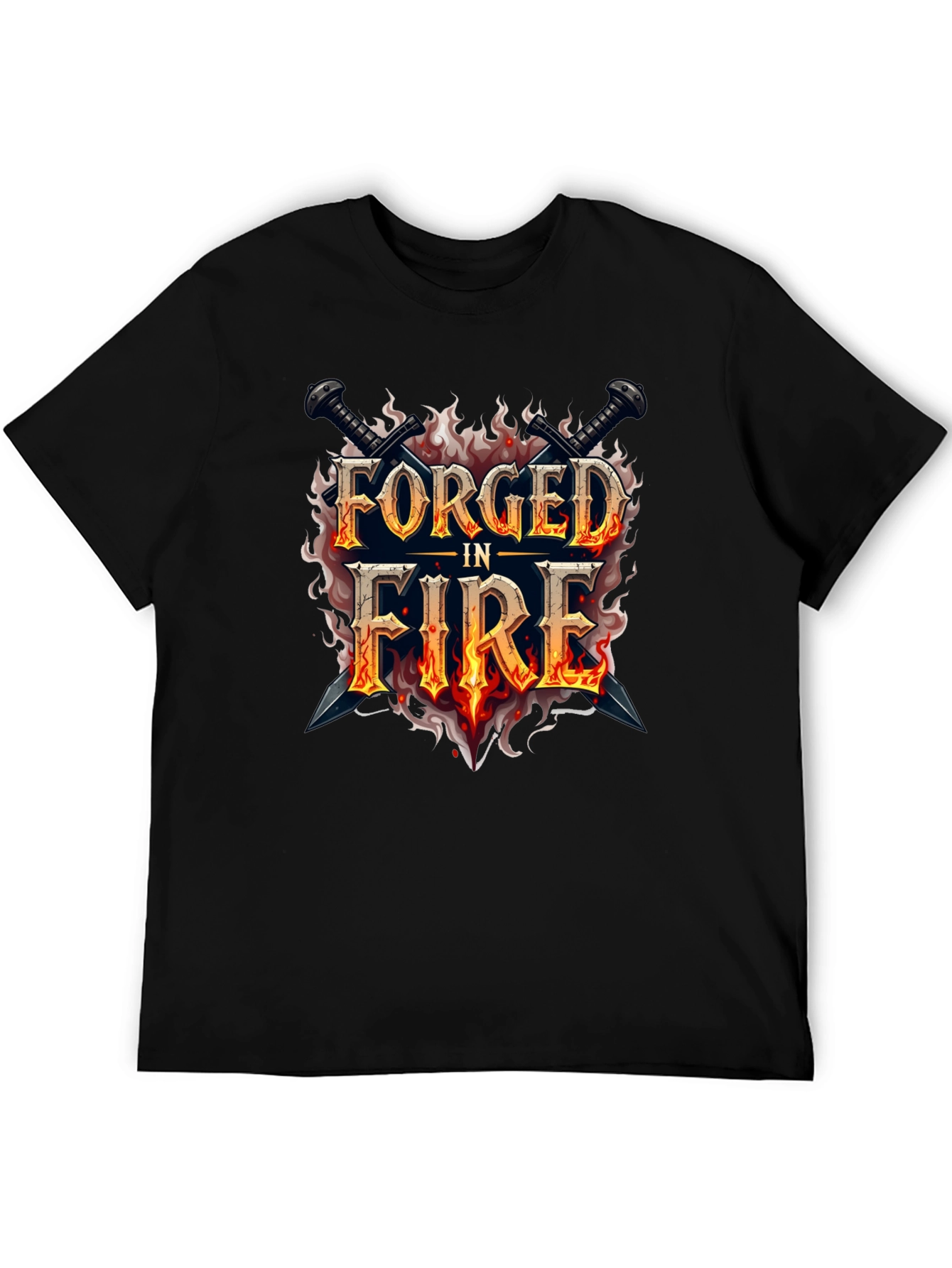 Forged in Fire Graphic Black T-Shirt