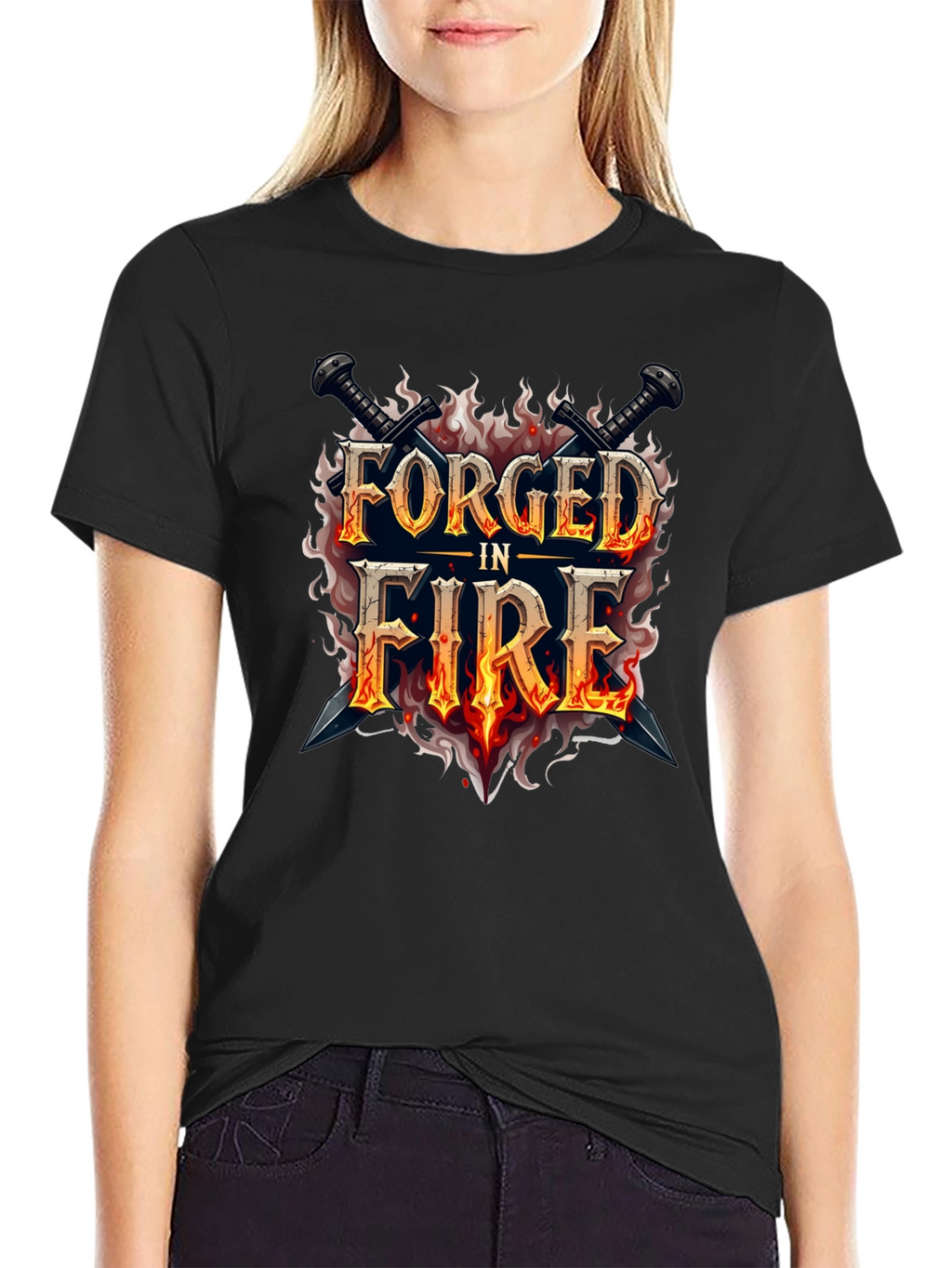 Forged in Fire Graphic Black T-Shirt