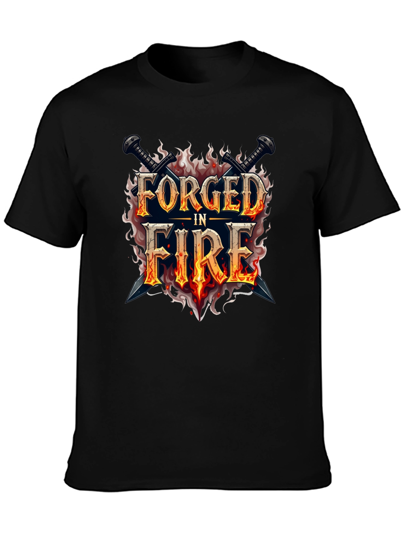 Forged in Fire Graphic Black T-Shirt