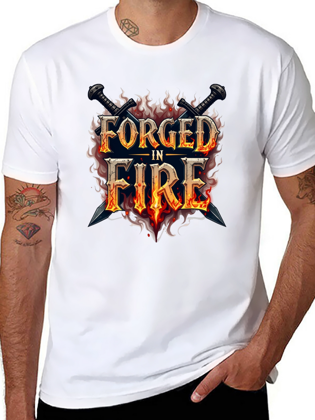 Forged in Fire Graphic Black T-Shirt